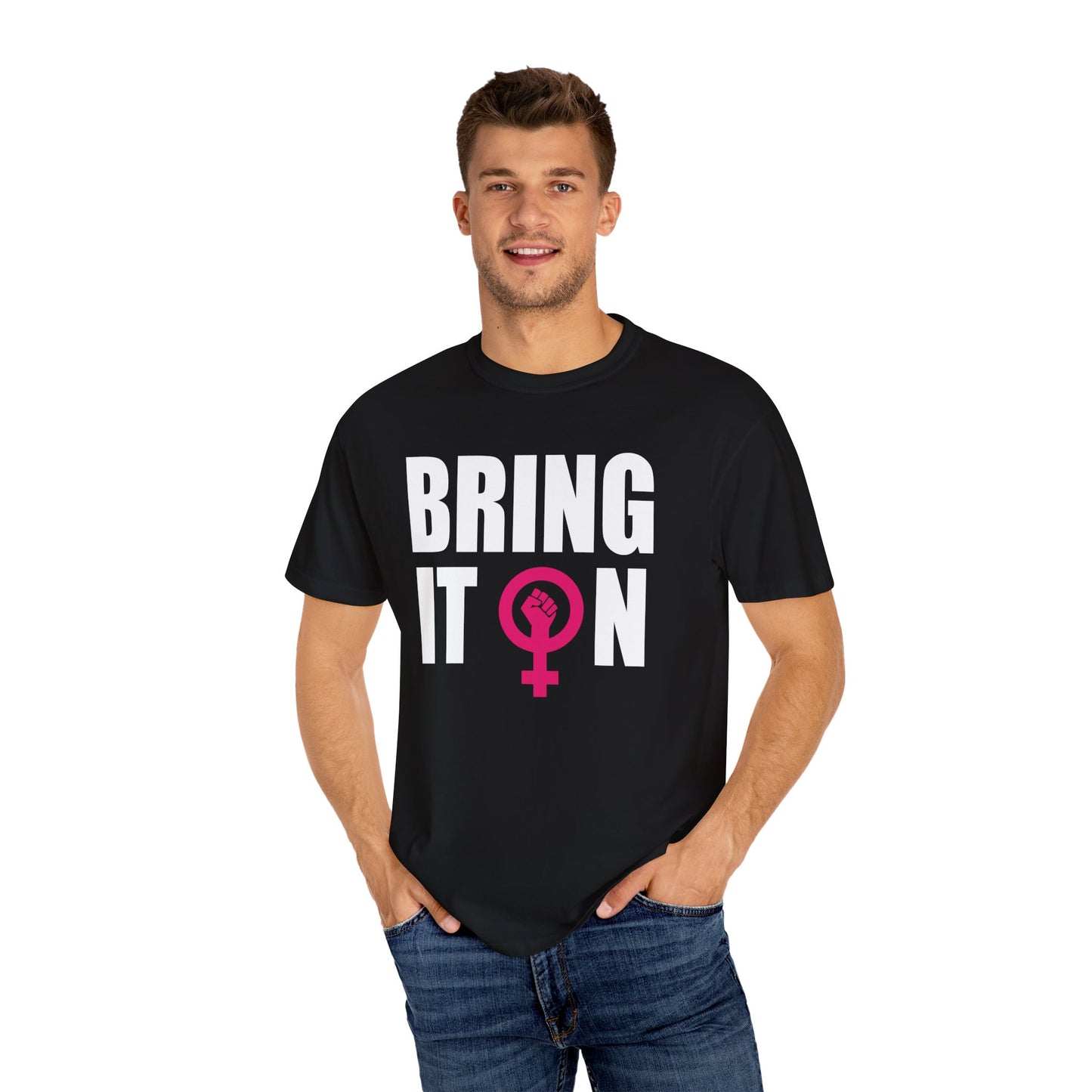 BRING IT ON organic cotton tee for Top Tier Repro Warriors