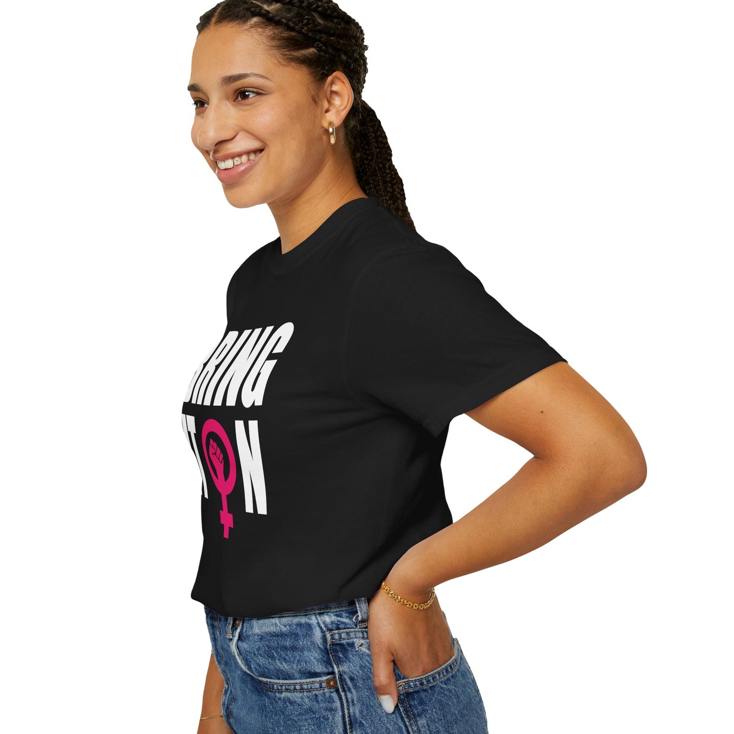 BRING IT ON organic cotton tee for Top Tier Repro Warriors